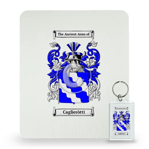 Caglieròtti Mouse Pad and Keychain Combo Package