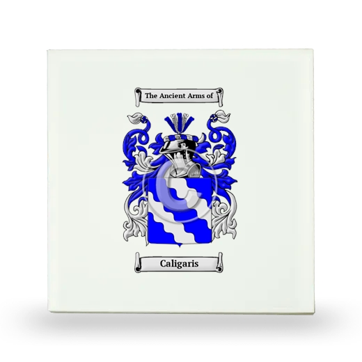 Caligaris Small Ceramic Tile with Coat of Arms