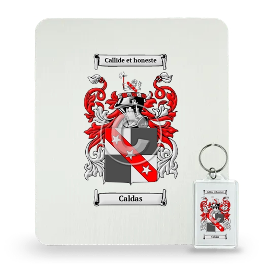 Caldas Mouse Pad and Keychain Combo Package