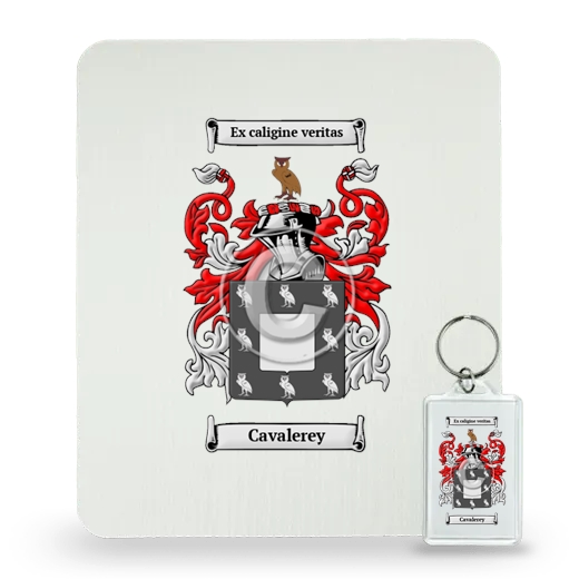 Cavalerey Mouse Pad and Keychain Combo Package