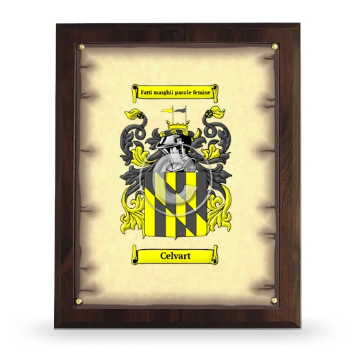 Celvart Coat of Arms Plaque