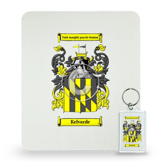 Kelvarde Mouse Pad and Keychain Combo Package