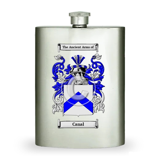 Canal Stainless Steel Hip Flask