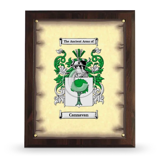 Cannavan Coat of Arms Plaque