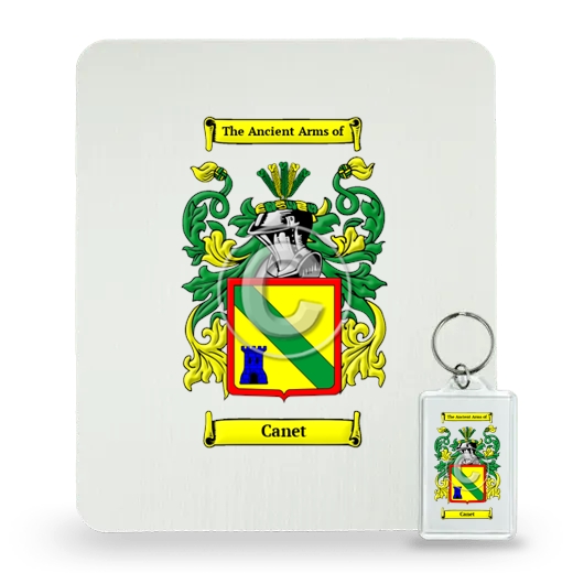 Canet Mouse Pad and Keychain Combo Package