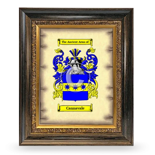 Cannavale Coat of Arms Framed - Heirloom