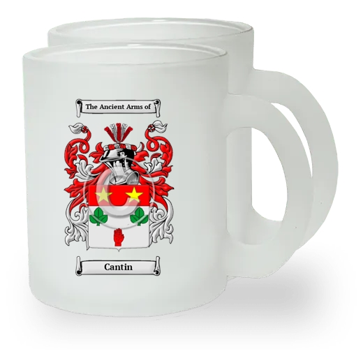 Cantin Pair of Frosted Glass Mugs