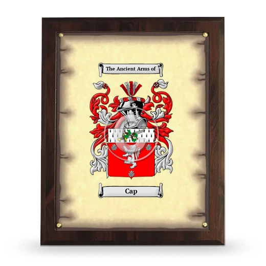 Cap Coat of Arms Plaque