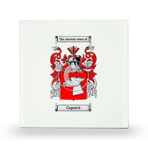 Capocci Small Ceramic Tile with Coat of Arms