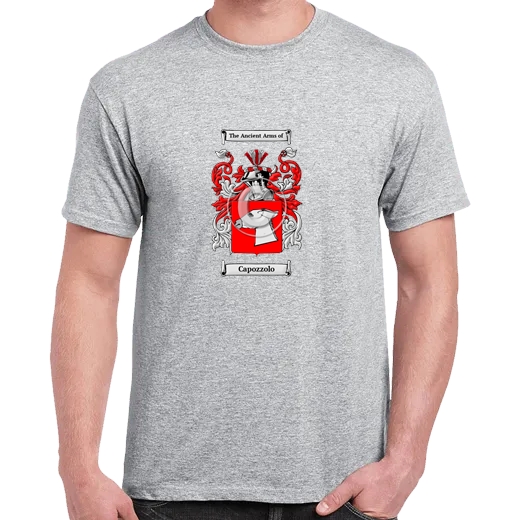 Capozzolo Grey Coat of Arms T-Shirt