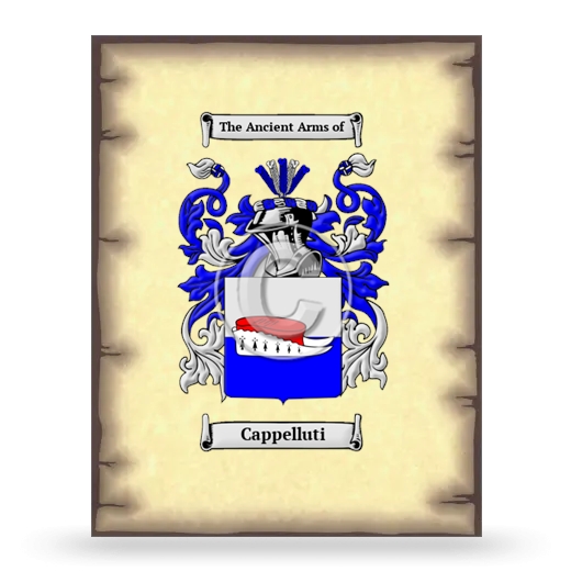 Cappelluti Coat of Arms Print