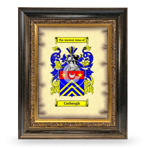 Carbaugh Coat of Arms Framed - Heirloom