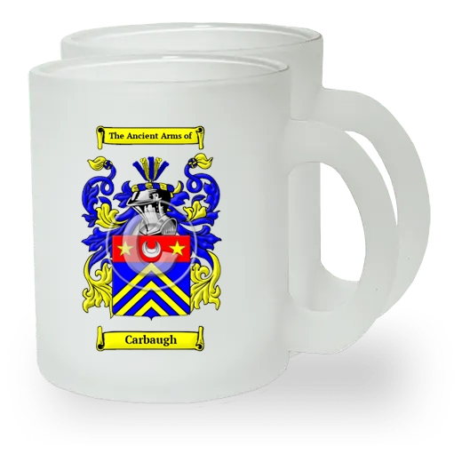 Carbaugh Pair of Frosted Glass Mugs