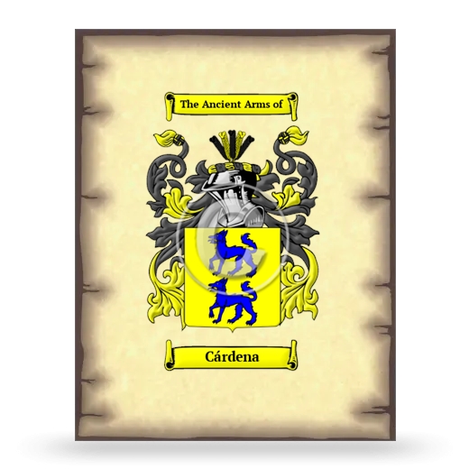 Cárdena Coat of Arms Print