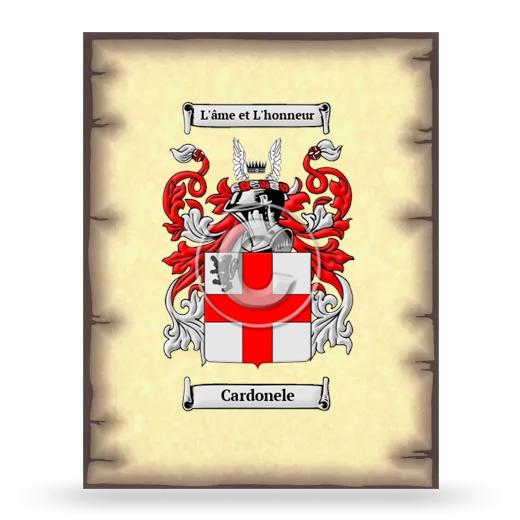 Cardonele Coat of Arms Print