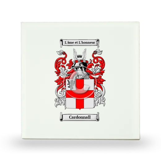 Cardonnall Small Ceramic Tile with Coat of Arms