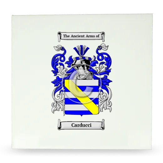 Carducci Large Ceramic Tile with Coat of Arms