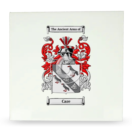 Care Large Ceramic Tile with Coat of Arms