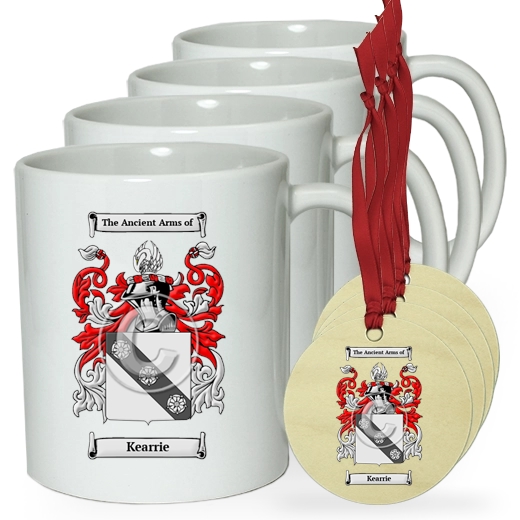 Kearrie Set of 4 Classic Mugs and Ornaments