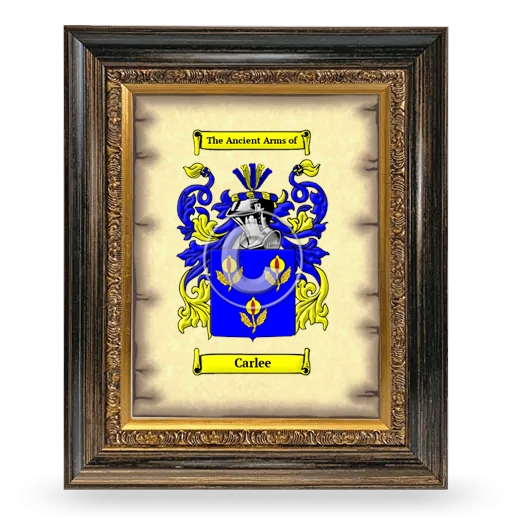 Carlee Coat of Arms Framed - Heirloom