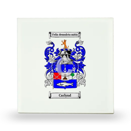 Carlynd Small Ceramic Tile with Coat of Arms