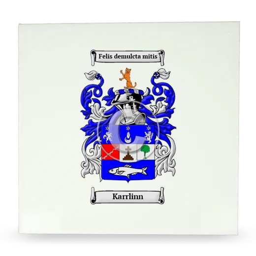 Karrlinn Large Ceramic Tile with Coat of Arms
