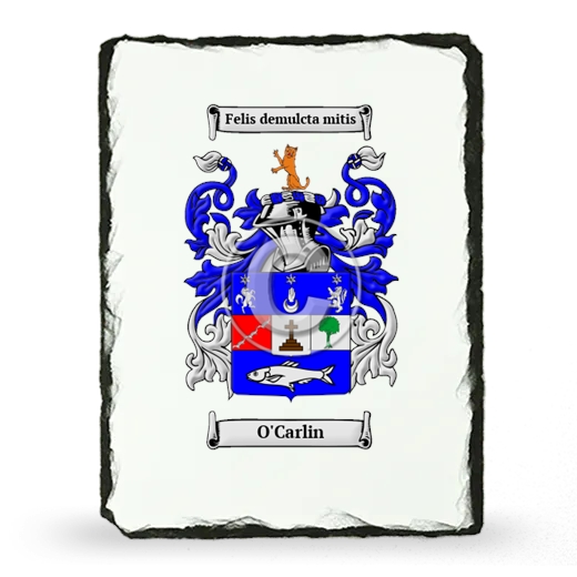 O'Carlin Coat of Arms Slate