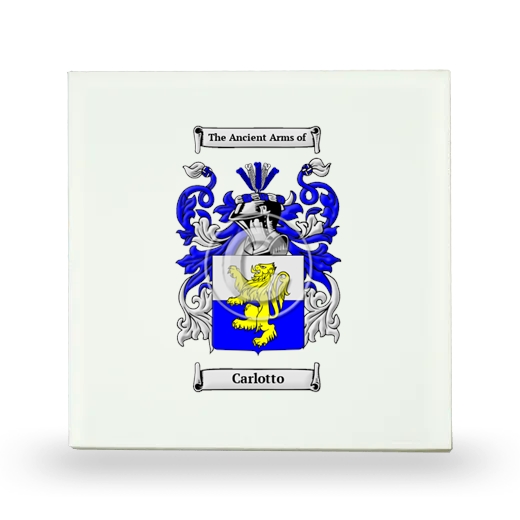 Carlotto Small Ceramic Tile with Coat of Arms