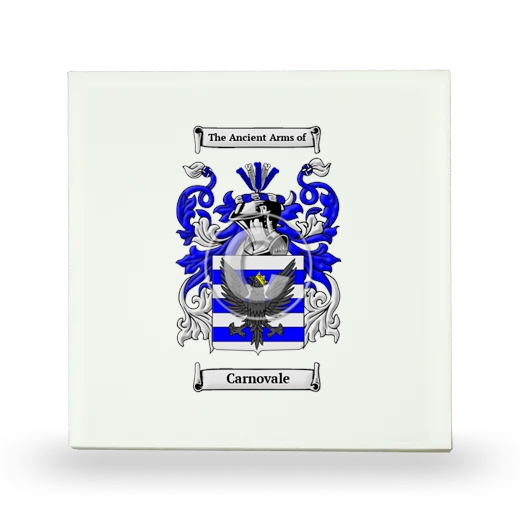 Carnovale Small Ceramic Tile with Coat of Arms
