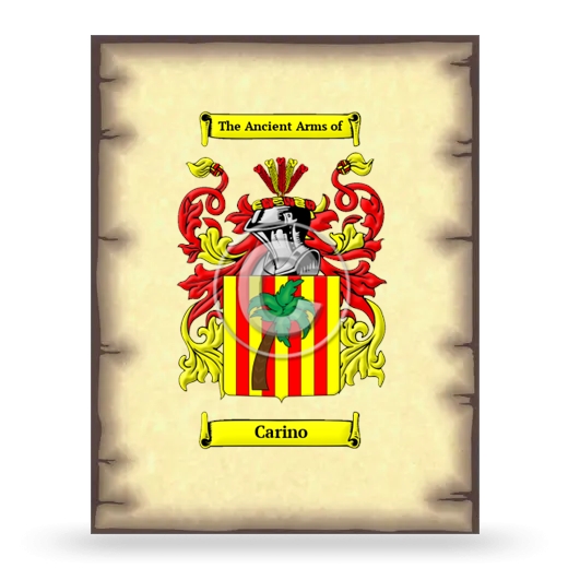 Carino Coat of Arms Print