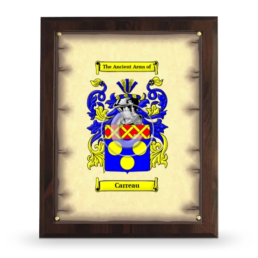 Carreau Coat of Arms Plaque