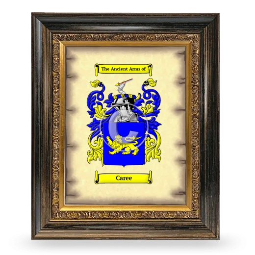 Caree Coat of Arms Framed - Heirloom