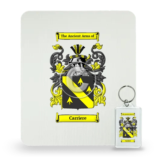 Carriere Mouse Pad and Keychain Combo Package