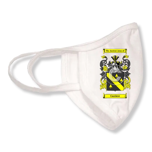 Carriere Coat of Arms Face Mask