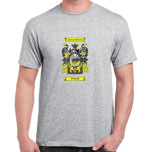 O'Caroll Grey Coat of Arms T-Shirt