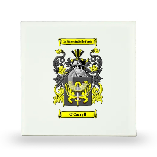 O'Carryll Small Ceramic Tile with Coat of Arms