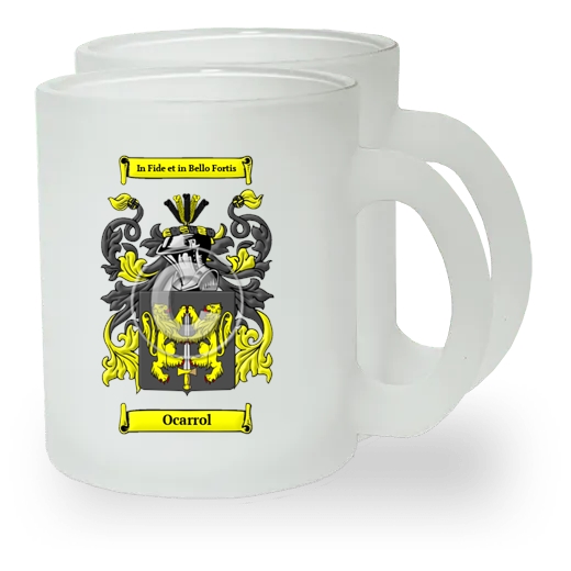 Ocarrol Pair of Frosted Glass Mugs