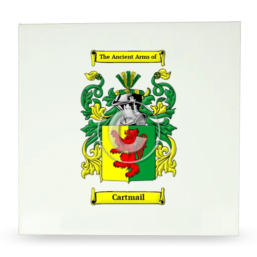 Cartmail Large Ceramic Tile with Coat of Arms