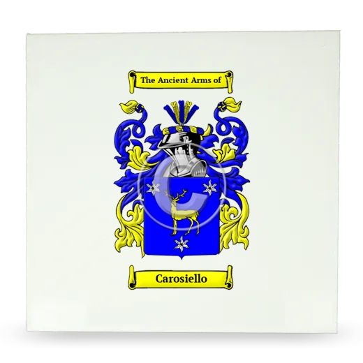 Carosiello Large Ceramic Tile with Coat of Arms