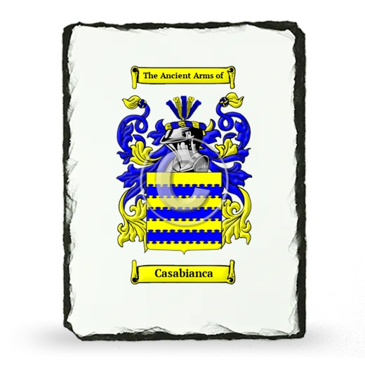 Casabianca Coat of Arms Slate