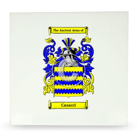 Casacci Large Ceramic Tile with Coat of Arms