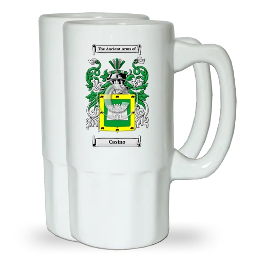 Casino Pair of Beer Steins