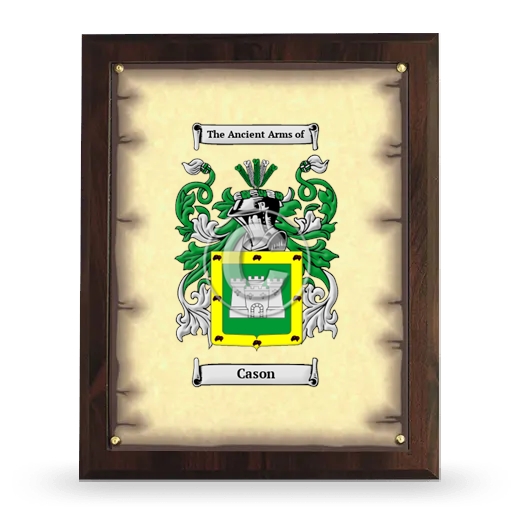 Cason Coat of Arms Plaque