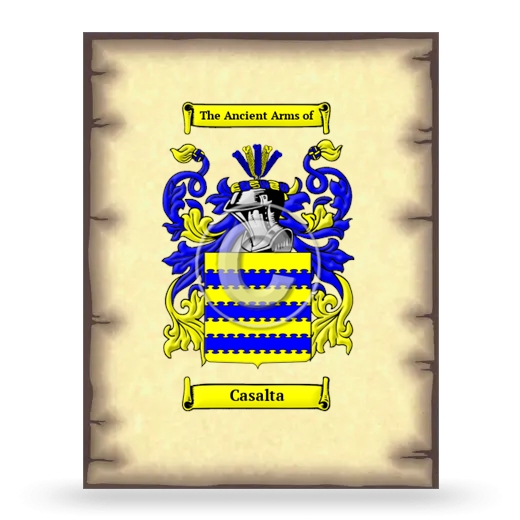 Casalta Coat of Arms Print