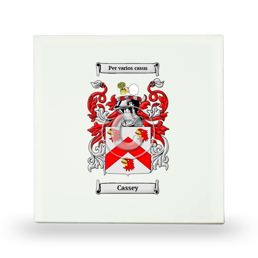 Cassey Small Ceramic Tile with Coat of Arms