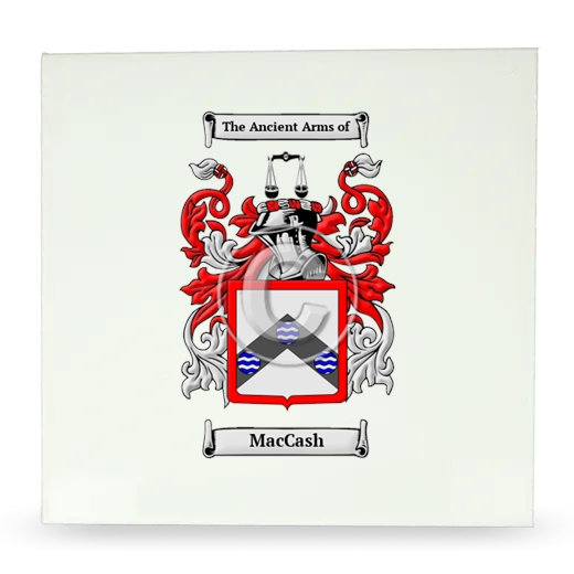 MacCash Large Ceramic Tile with Coat of Arms