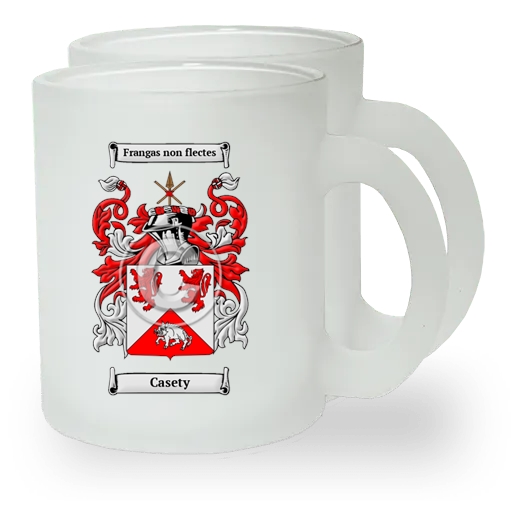 Casety Pair of Frosted Glass Mugs