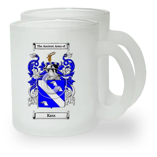 Kass Pair of Frosted Glass Mugs