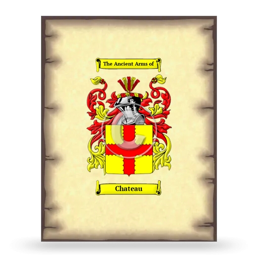 Chateau Coat of Arms Print