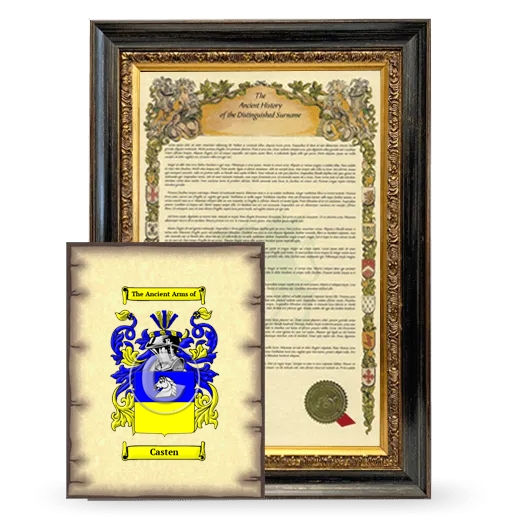 Casten Framed History and Coat of Arms Print - Heirloom